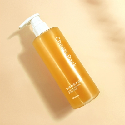Moda de luxo 400 ml embalagem de garrafa PET oval personalizada para óleo de remoção de maquiagem