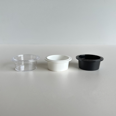 Copos de plástico PP de 20ml com tampas para creme cosmético loção 54mm de diâmetro
