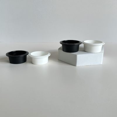 Copos de plástico PP de 20ml com tampas para creme cosmético loção 54mm de diâmetro