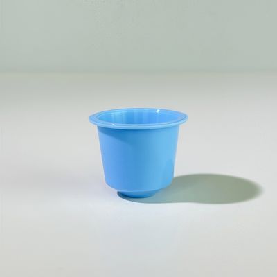 Copo de plástico PP descartável de 10ml com tampa de folha de alumínio para embalagem de alimentos