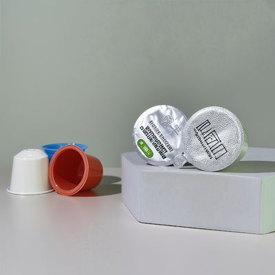 Copo de plástico PP descartável de 10ml com tampa de folha de alumínio para embalagem de alimentos