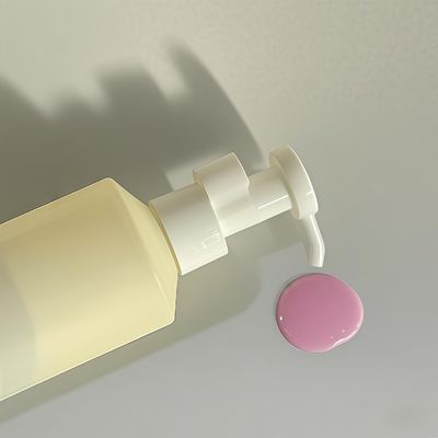 300 ml-500 ml de PET em forma de cilindro, garrafa de bomba de loção para embalagens cosméticas com impressão de logotipo personalizável