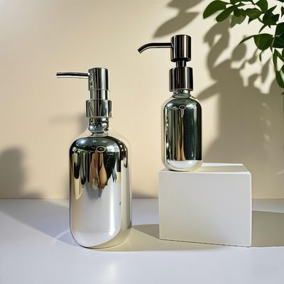 Garrafa de PET de luxo com capacidade de 100 ml e forma de bomba para cuidados com o cabelo, cuidados com a pele, soro, shampoo, lavagem corporal, creme facial