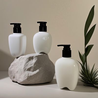 100-250ml frasco de plástico em forma de dente com bomba de pressão para lavagem de mãos loção capilar desinfetante de mãos logotipo personalizável