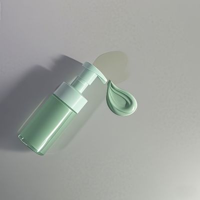Frasco cosmético de plástico de 100ml, 120ml e 160ml, frasco PET para shampoo, loção, gel de banho com bomba de pressão e cor personalizada