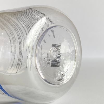 Frasco de loção cilíndrico de plástico PET com impressão personalizada e tampa flip-top para shampoo e gel de banho