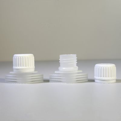 Portátil e durável 16mm PE plástico tampa de parafuso com tampa de boca Flip Top tampa de boca de qualidade alimentar borda segura para bebidas embalagem flexível