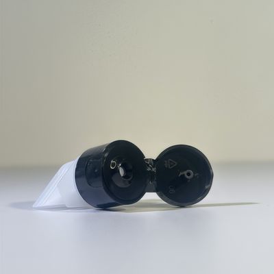 Tampa de rosca flip top de 3mm portátil e durável com bico de 16mm para embalagens flexíveis de higienizador e cosméticos