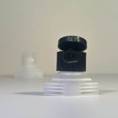 Tampa de rosca flip top de 3mm portátil e durável com bico de 16mm para embalagens flexíveis de higienizador e cosméticos