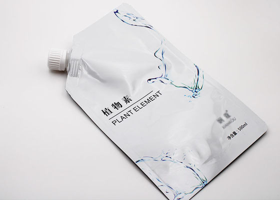 Malotes plásticos de folha de alumínio para os líquidos que têm tampões do bico de 12mm no produto comestível