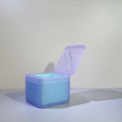 100 folhas para cuidados com a pele, algodão, embalagem, encomenda a granel, frascos de plástico com embalagem removível de PP, de qualidade alimentar, para marcas de cosméticos/OEM