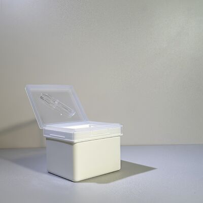 200 Folhas de Algodão para Skincare, Potes de Plástico de Grau Alimentício para Marcas de Cosméticos OEM/Atacado