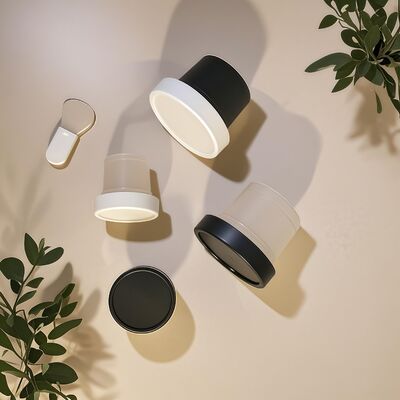 Pote Plástico PP de Grau Alimentício 50-120ml com Base PET para Creme Cosmético, Loção Corporal, Lanche, Doce, Geleia, Armazenamento de Leite