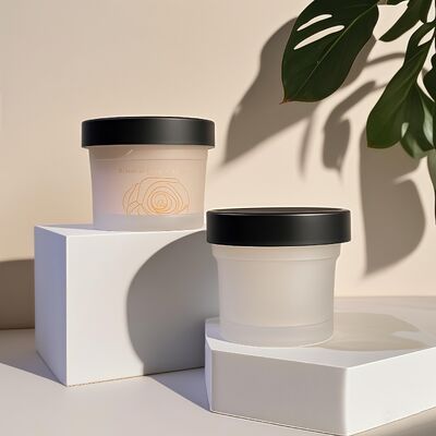 Pote Plástico PP de Grau Alimentício 50-120ml com Base PET para Creme Cosmético, Loção Corporal, Lanche, Doce, Geleia, Armazenamento de Leite