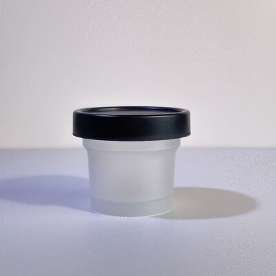 Pote Plástico PP de Grau Alimentício 50-120ml com Base PET para Creme Cosmético, Loção Corporal, Lanche, Doce, Geleia, Armazenamento de Leite