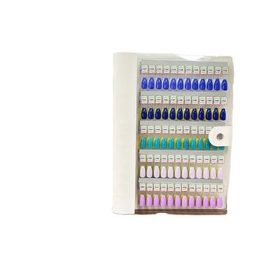 Livro de Cartões Coloridos Magnéticos de Acrílico para Ferramenta de Pré-formato de Nail Art para Criar Estilo com Amostra de Exibição de Cola de Esmalte