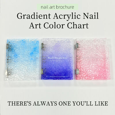 Displayboard de arte das unhas magnético acrílico desmontável com 120/180/240 cores Gradiente de livro de cores Ferramenta de plástico para dicas de gel de unhas