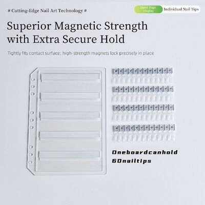 Displayboard de arte das unhas magnético acrílico desmontável com 120/180/240 cores Gradiente de livro de cores Ferramenta de plástico para dicas de gel de unhas