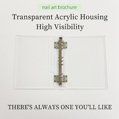 Displayboard de arte de unhas transparente acrílico magnético desmontável 120/180/240 cores livro ferramenta de plástico para pontas de unhas feita de gel