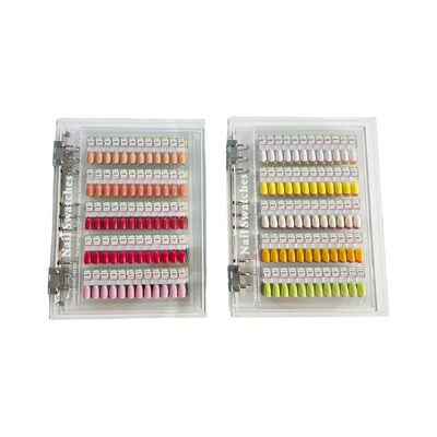 Displayboard de arte de unhas transparente acrílico magnético desmontável 120/180/240 cores livro ferramenta de plástico para pontas de unhas feita de gel