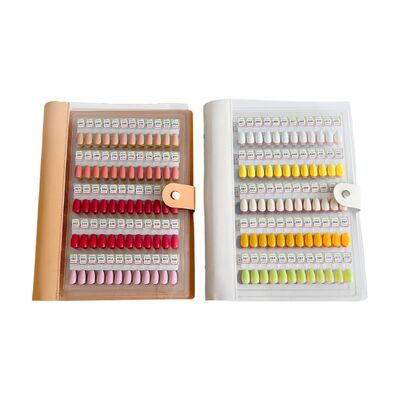 Quadro de Exibição Magnético Acrílico Profissional Destacável para Nail Art com 120/180/240 Cores Gradientes, Ferramenta de Plástico Sólido para Pontas de Gel para Unhas