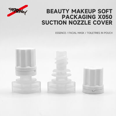 Tampa de bico em flor de ameixeira X050 de 5 mm, à prova de vazamentos, industrial, grau alimentício, PE, para embalagens de sachês de recarga de líquidos cosméticos