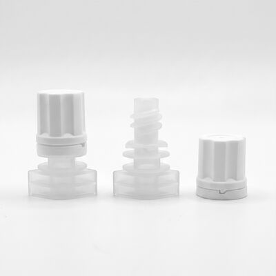 Tampa de bico em flor de ameixeira X050 de 5 mm, à prova de vazamentos, industrial, grau alimentício, PE, para embalagens de sachês de recarga de líquidos cosméticos