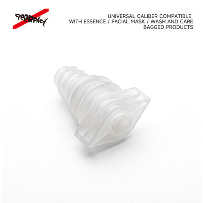 Tampa de bico em flor de ameixeira X050 de 5 mm, à prova de vazamentos, industrial, grau alimentício, PE, para embalagens de sachês de recarga de líquidos cosméticos