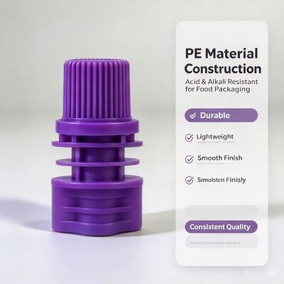 8.6mm Dia Interior PE Plastic Screw Cap Portáteis e duráveis tampas para bolsas
