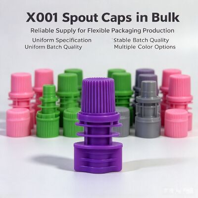 8.6mm Dia Interior PE Plastic Screw Cap Portáteis e duráveis tampas para bolsas