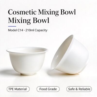 C14 210ml TPE Mascara Facial Bowl Misturador. ∙ Salão Cosmético Blending Bowl. ∙ Reusable mixing bowl para salão de beleza, spa, DIY mascara em pó e preparação de creme facial