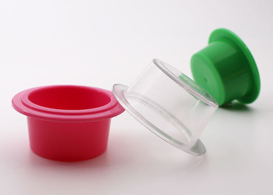 recipientes 10g plásticos redondos pequenos descartáveis para o empacotamento de seda da máscara do Aqua