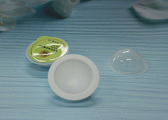 Recipientes plásticos claros redondos pequenos para a massagem que embala a altura de 20mm
