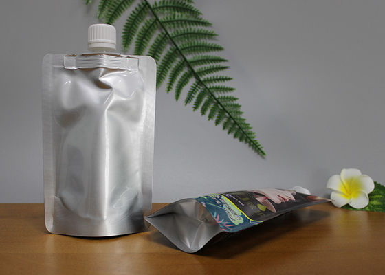 Punho feito sob encomenda sacos laminados da embalagem de Doypack com o bico para o suco líquido
