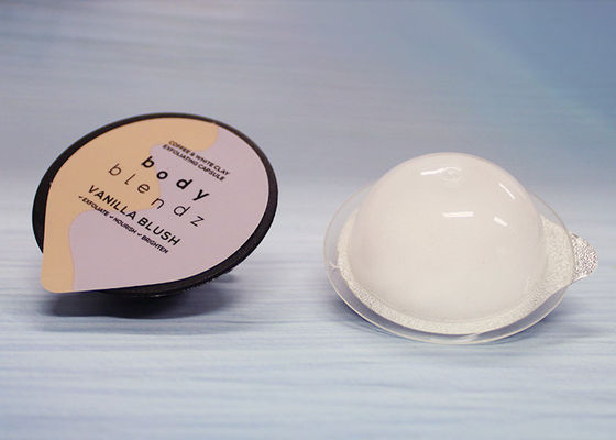 recipientes plásticos pequenos do espaço livre do produto comestível 8ML para o pacote da argila da máscara da emulsão