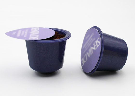 As mini cápsulas da vagem do café para o pó/bebida Flavored leite de Nespresso pulverizam cápsulas da embalagem com filme da selagem