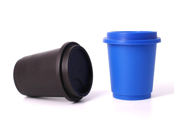 Logotipo deslocado azul da imprensa da cópia da caixa plástica de café instantâneo para o café da mistura da mistura de Decafe