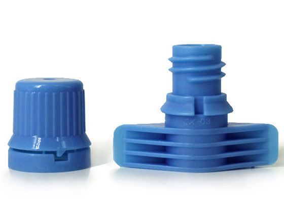 Tampões plásticos brilhantes azuis do bico de 9.6mm Doypack
