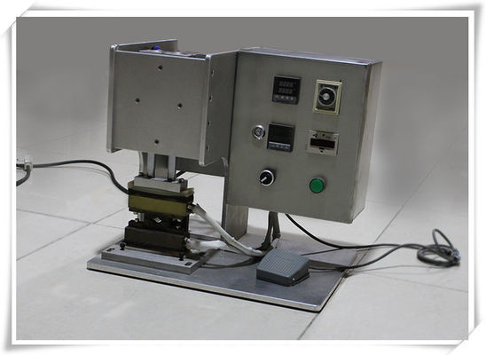 Pequena máquina de vedação térmica semiautomática para bolsas e copos de cápsulas