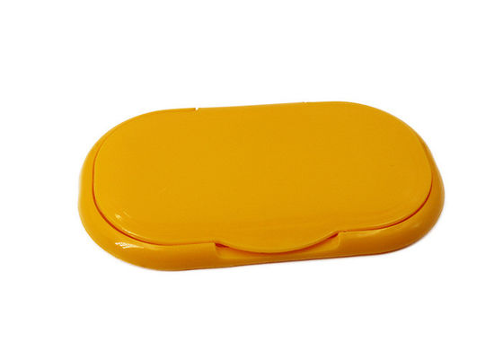 Limpezas molhadas amarelas que empacotam 109mm Flip Top Cap plástico